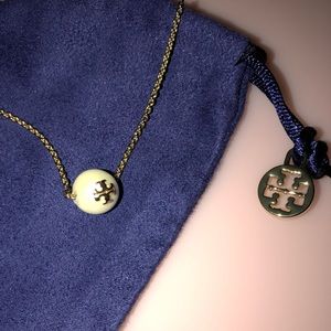 Tory Burch Pearl Chain Necklace